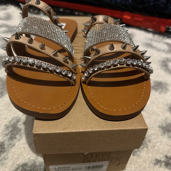 Steve Madden Lindy natural multi 7.5 - brand new - Picture 2 of 3